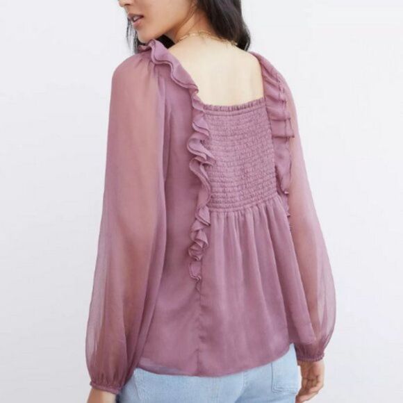 NWT Anthropologie Carmela Smocked Blouse | S - Picture 2 of 7